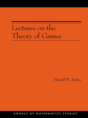 cover image of Lectures on the Theory of Games (AM-37)